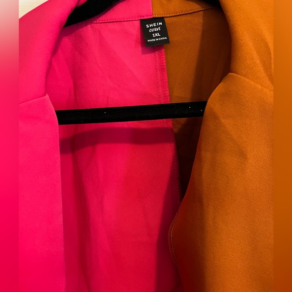 Pink & Rust - Two Tone Blazer - Picture 5 of 6